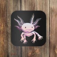 Axolotl Realistic Cute Salamander Amphibian Axolotl Lover Coaster thumb 0
