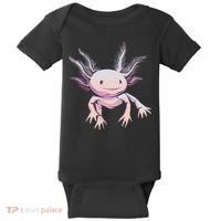 Axolotl Realistic Cute Salamander Amphibian Axolotl Lover Baby Bodysuit thumb 0