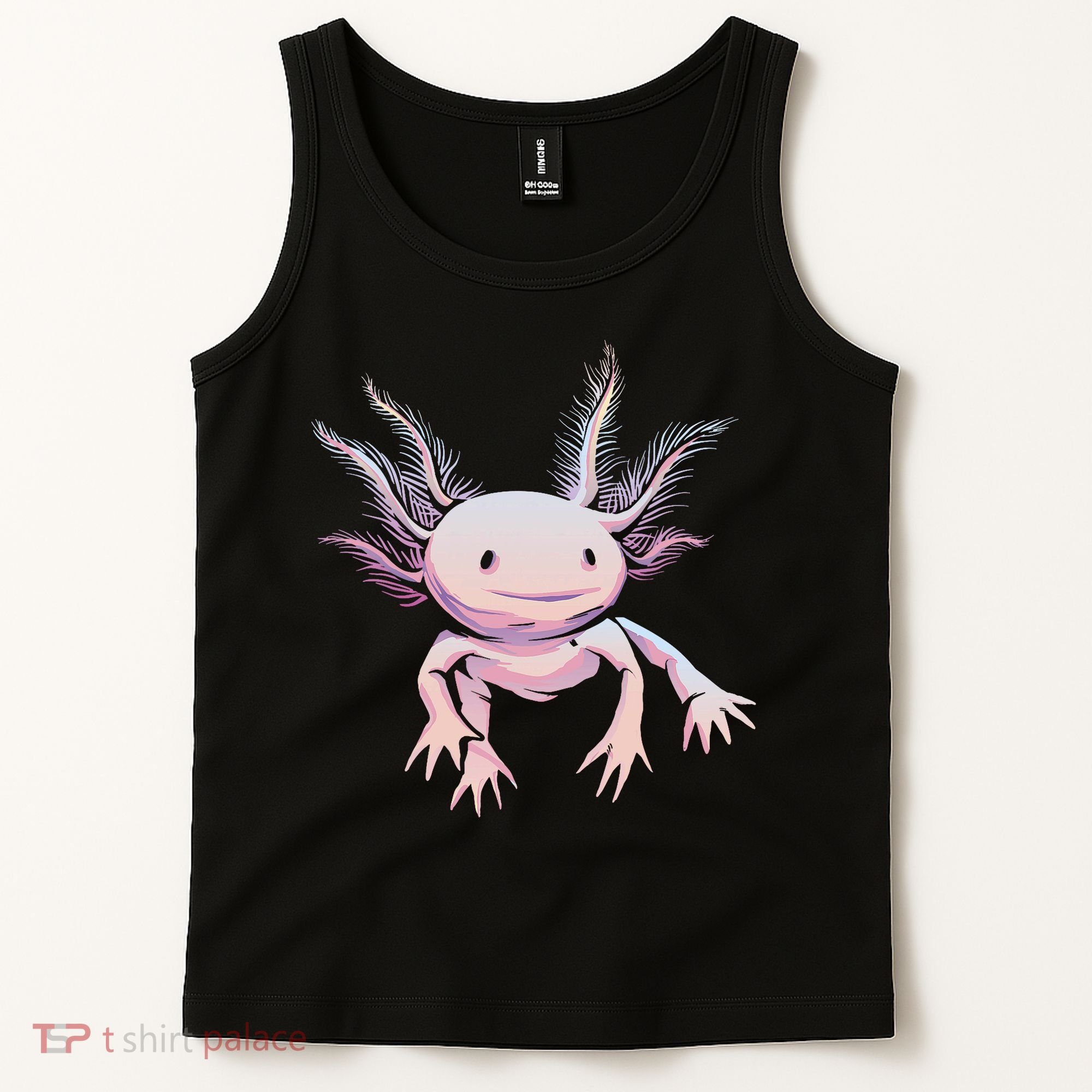 Axolotl Realistic Cute Salamander Amphibian Axolotl Lover Tank Top