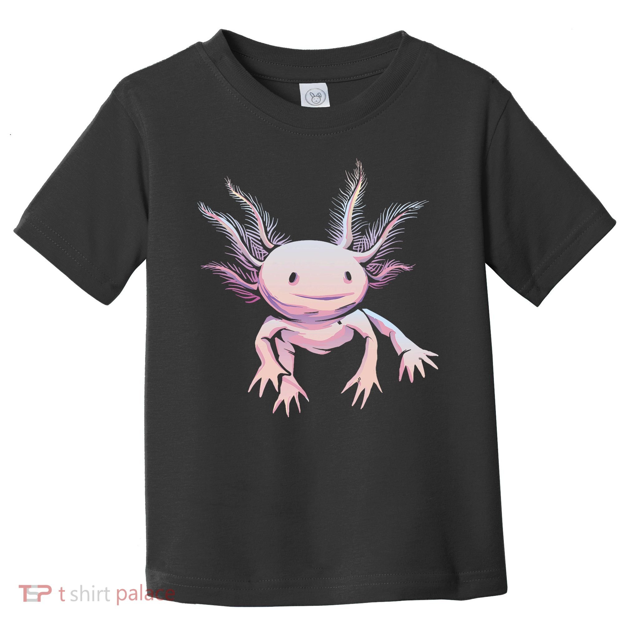 Axolotl Realistic Cute Salamander Amphibian Axolotl Lover Toddler T-Shirt
