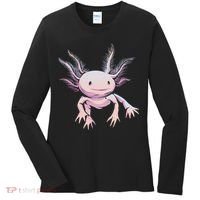 Axolotl Realistic Cute Salamander Amphibian Axolotl Lover Women's Long Sleeve Shirt thumb 0