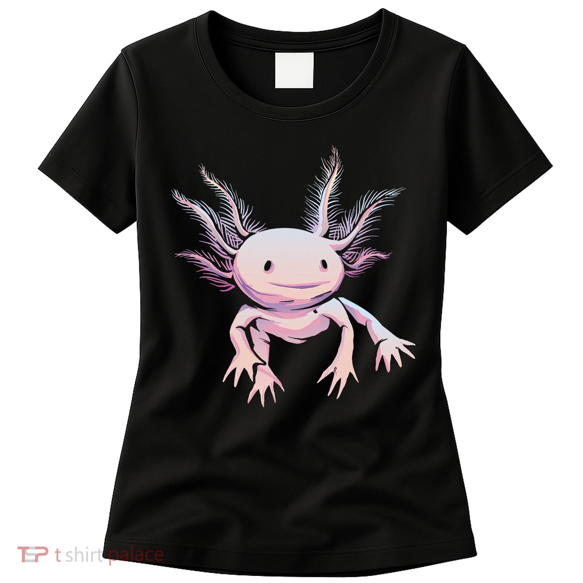 Axolotl Realistic Cute Salamander Amphibian Axolotl Lover Women's T-Shirt