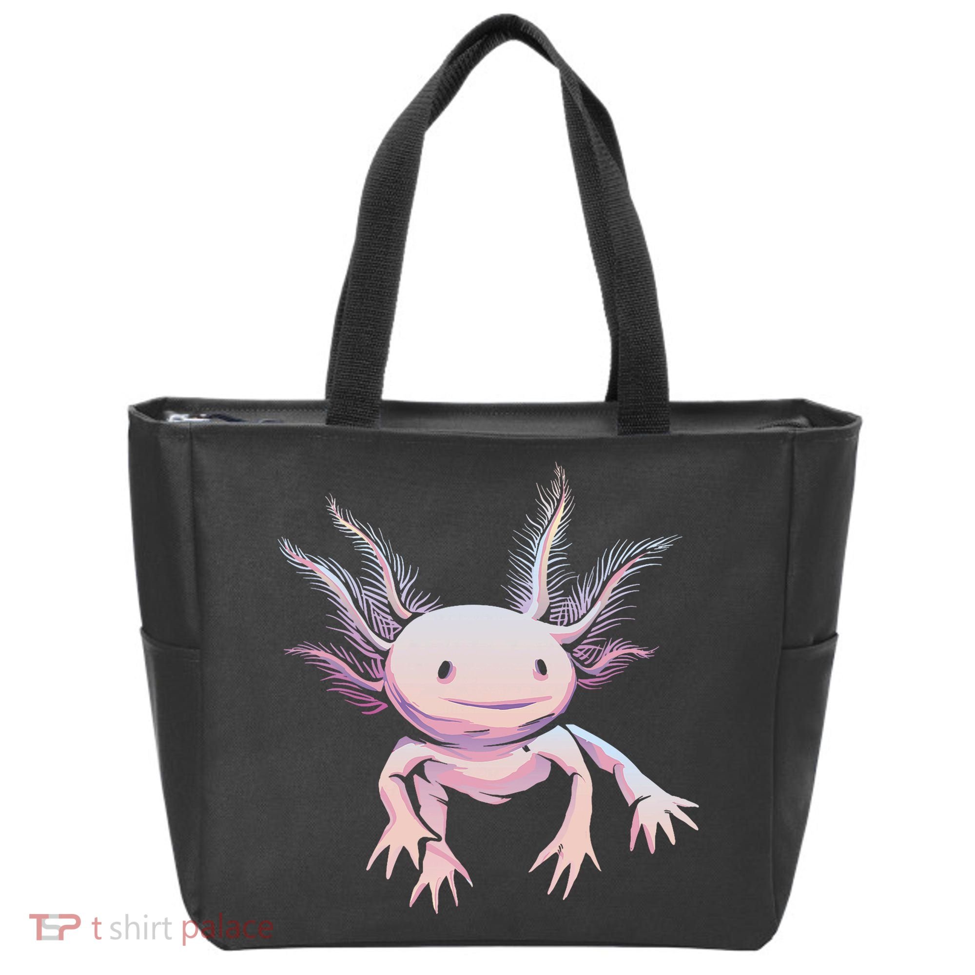 Axolotl Realistic Cute Salamander Amphibian Axolotl Lover Tote Bag