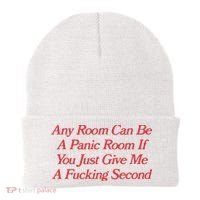 Any Room Can Be A Panic Room If You Just Give Me A Fucking Second Beanie thumb 0