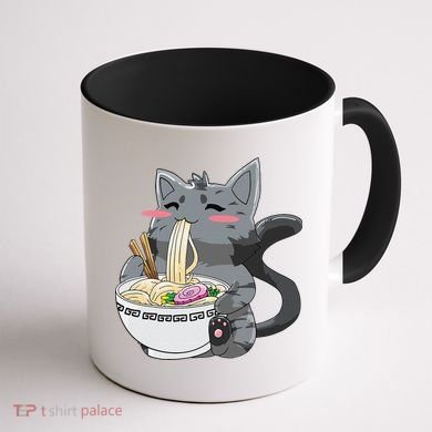 Anime Ramen Cat Kawaii Neko Gift Coffee Mug back