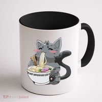 Anime Ramen Cat Kawaii Neko Gift Coffee Mug thumb 1