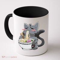 Anime Ramen Cat Kawaii Neko Gift Coffee Mug thumb 0