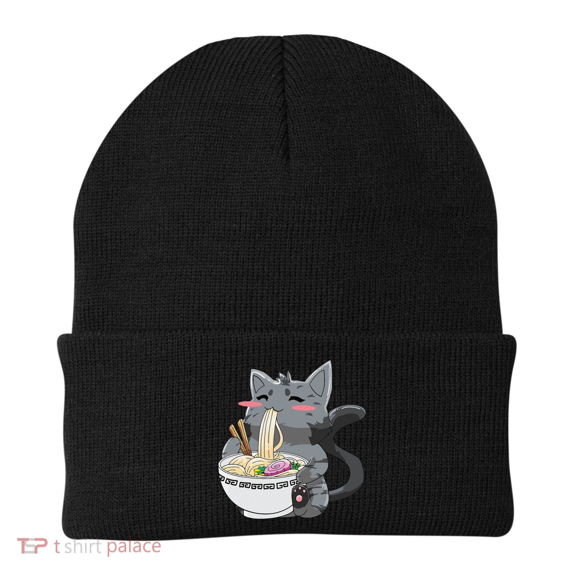 Anime Ramen Cat Kawaii Neko Gift Beanie