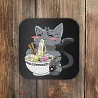 Anime Ramen Cat Kawaii Neko Gift Coaster thumb 0