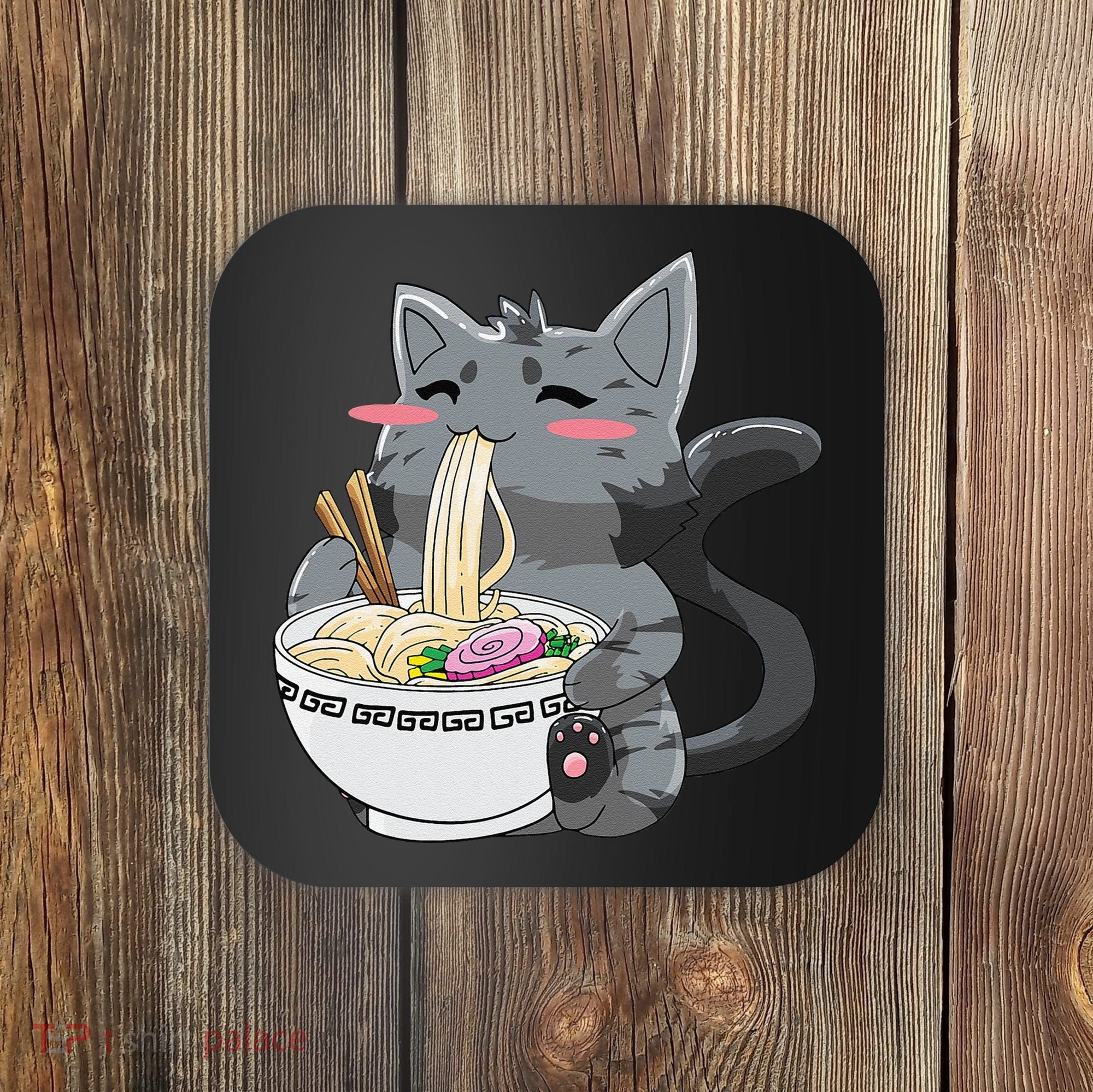 Anime Ramen Cat Kawaii Neko Gift Coaster
