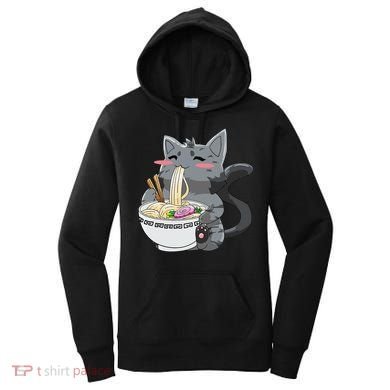 Anime Ramen Cat Kawaii Neko Gift Women's Hoodie