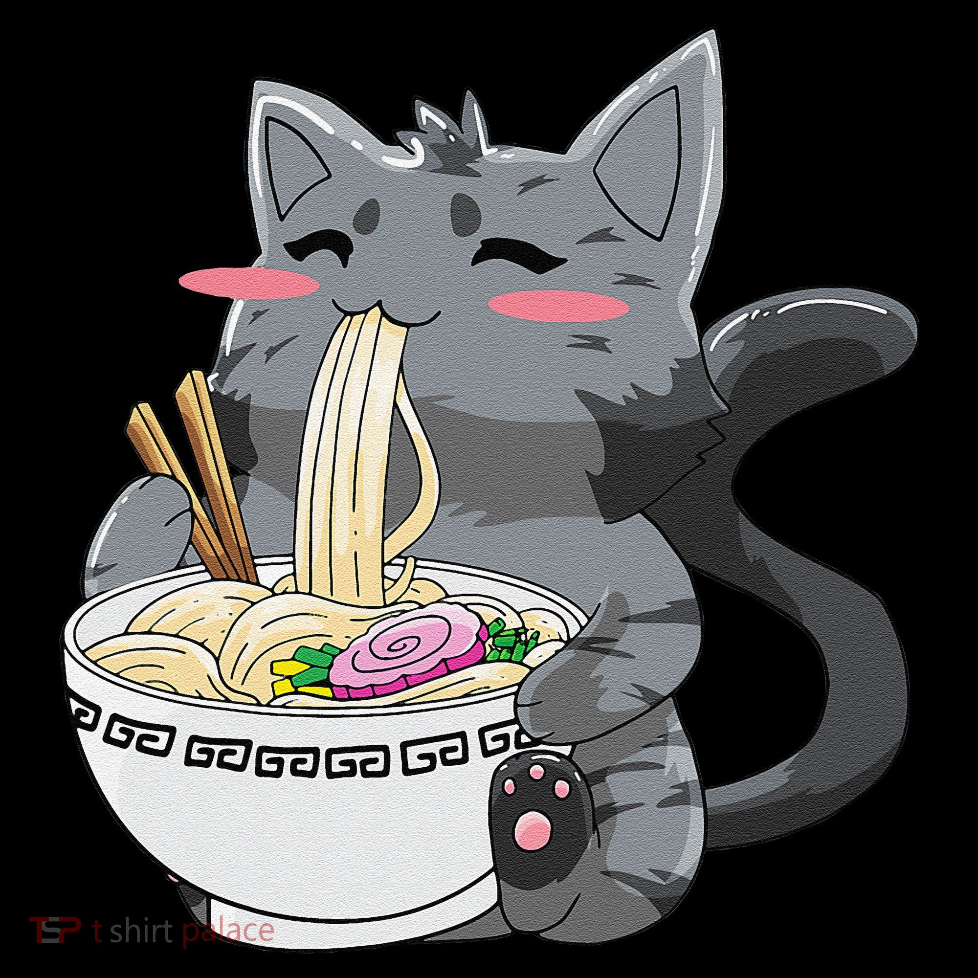 Anime Ramen Cat Kawaii Neko Gift Women's Hoodie