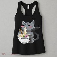 Anime Ramen Cat Kawaii Neko Gift Women's Tank Top thumb 3