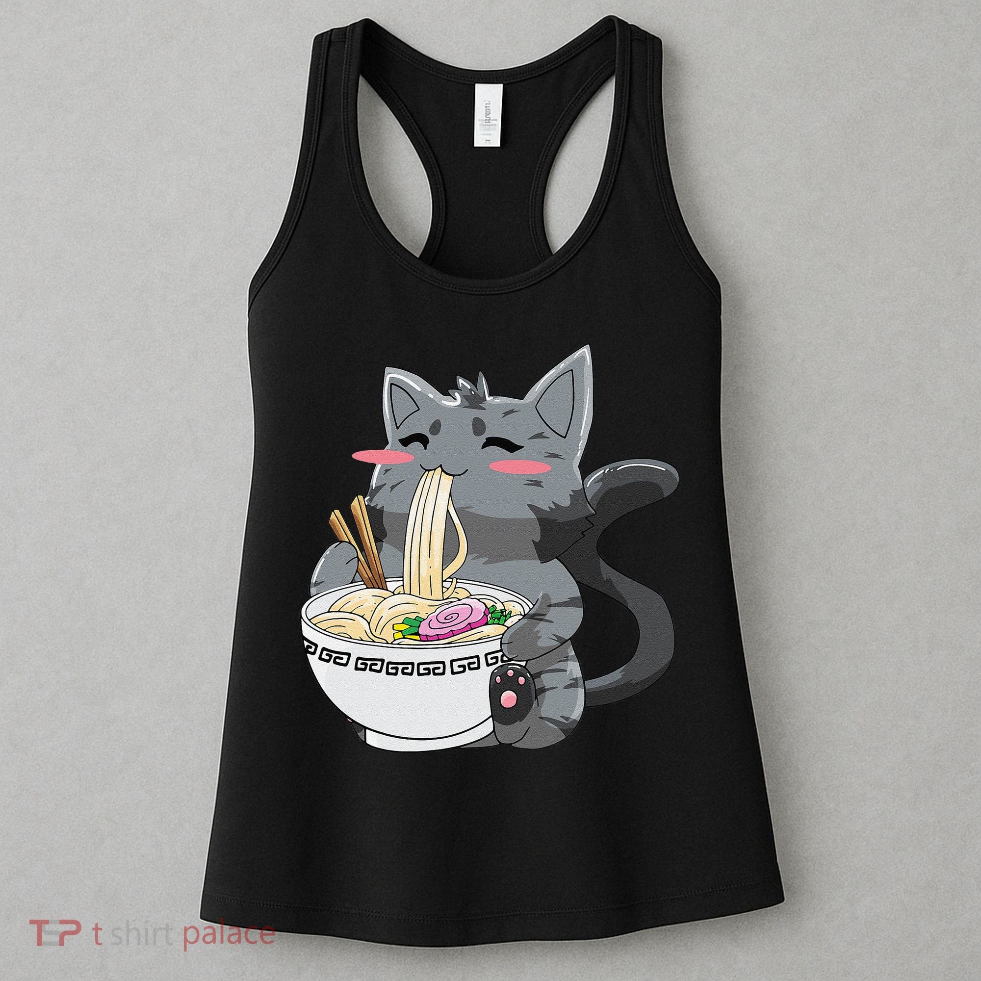 Anime Ramen Cat Kawaii Neko Gift Women's Tank Top