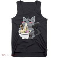 Anime Ramen Cat Kawaii Neko Gift Tank Top thumb 0