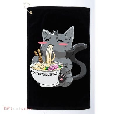 Anime Ramen Cat Kawaii Neko Gift Golf Towel