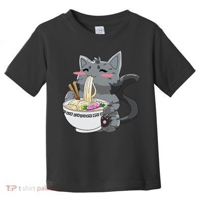 Anime Ramen Cat Kawaii Neko Gift Toddler T-Shirt