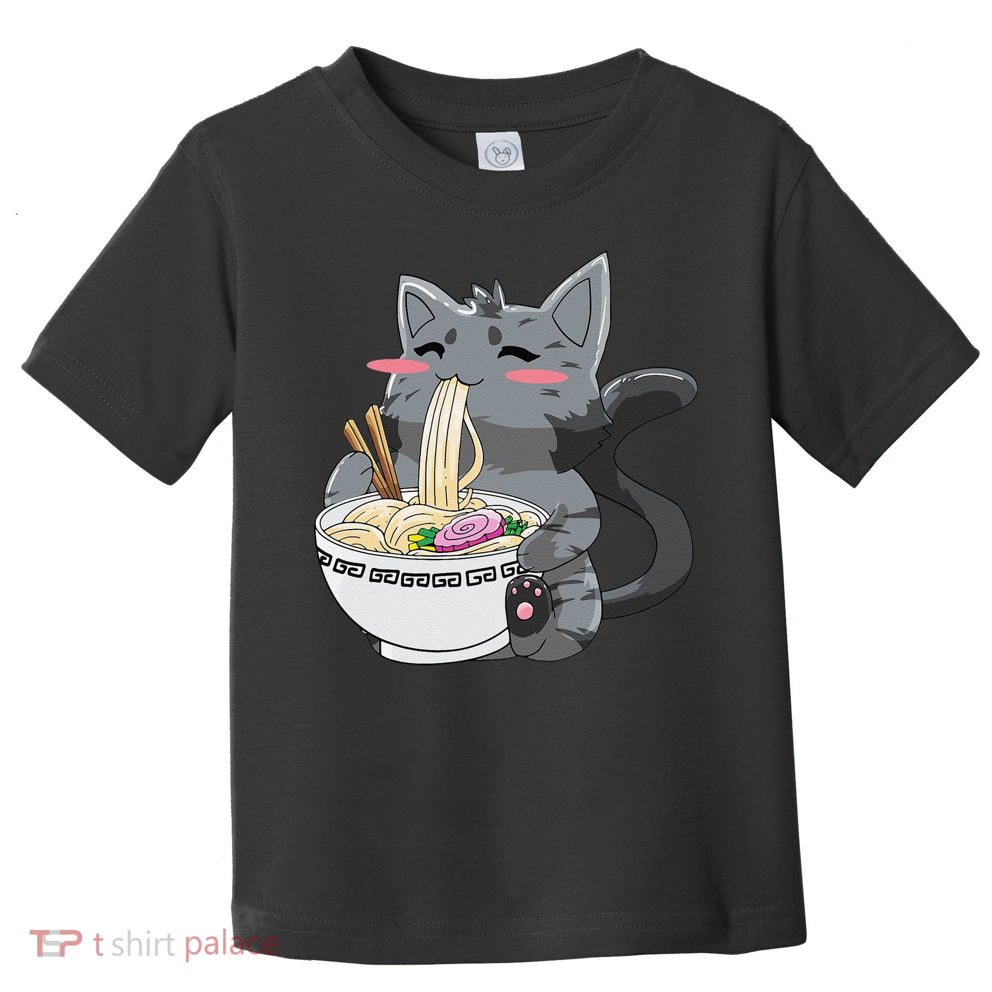 Anime Ramen Cat Kawaii Neko Gift Toddler T-Shirt