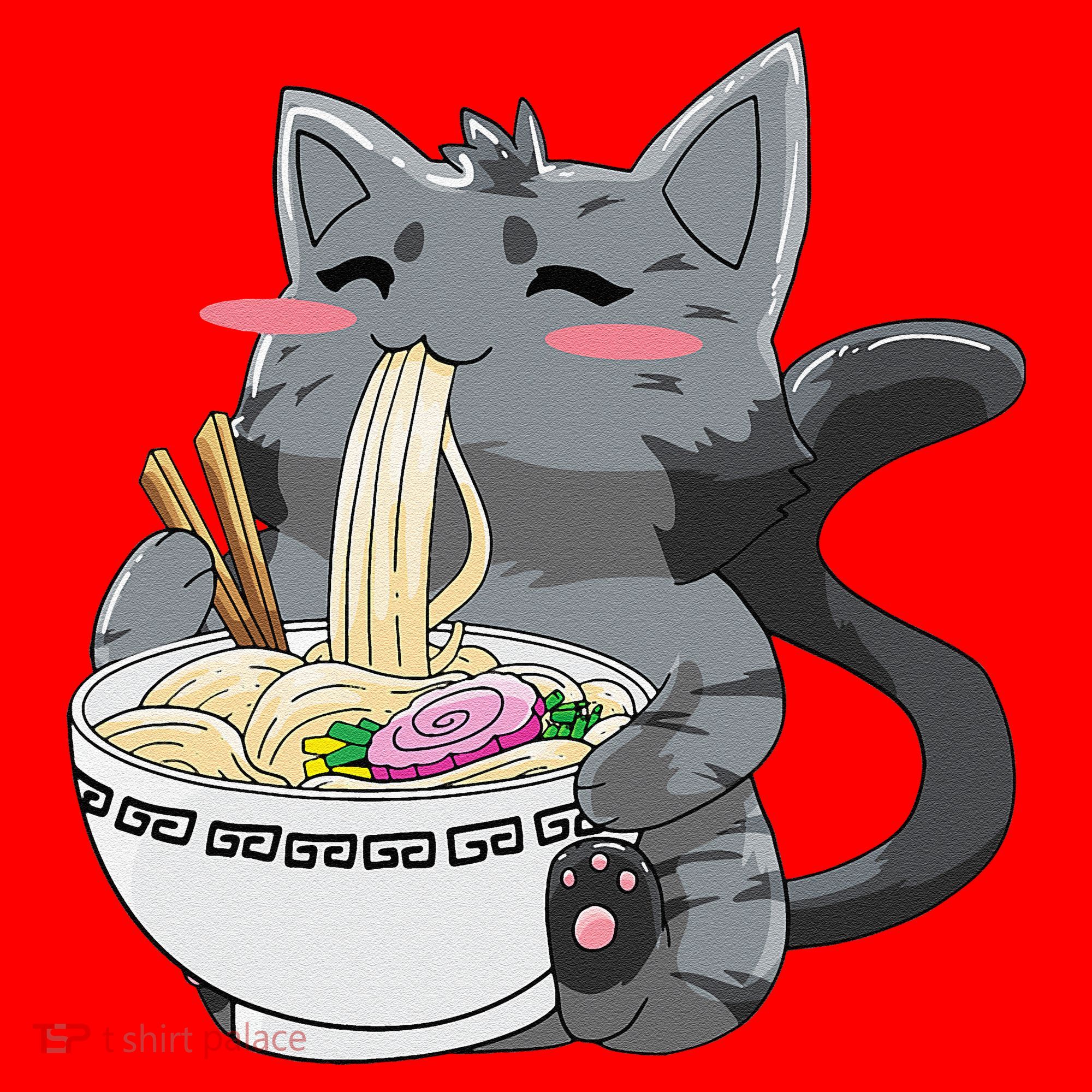 Anime Ramen Cat Kawaii Neko Gift Santa Hat