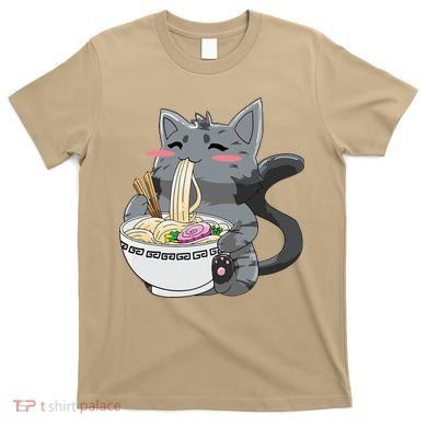 Anime Ramen Cat Kawaii Neko Gift T-Shirt