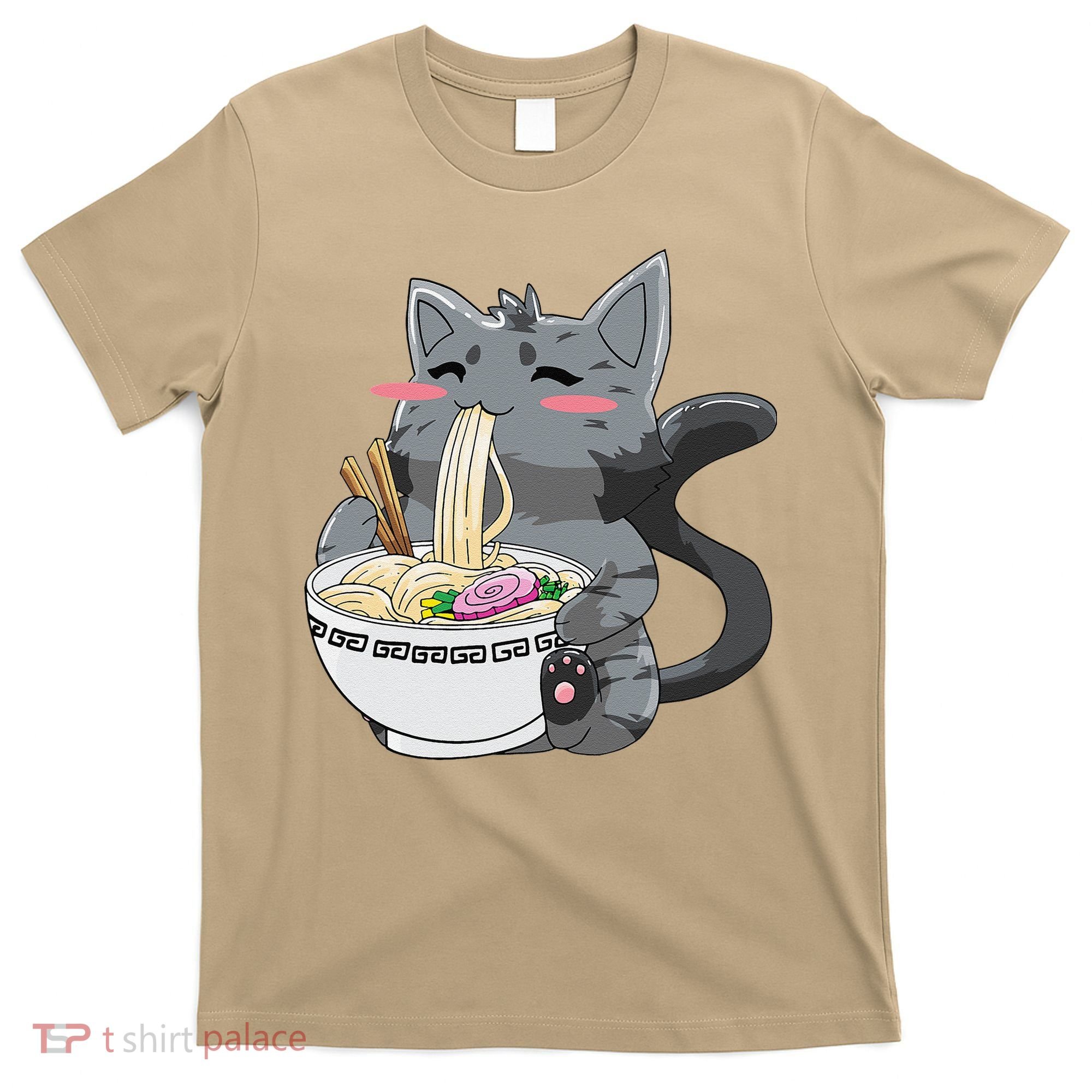 Anime Ramen Cat Kawaii Neko Gift T-Shirt