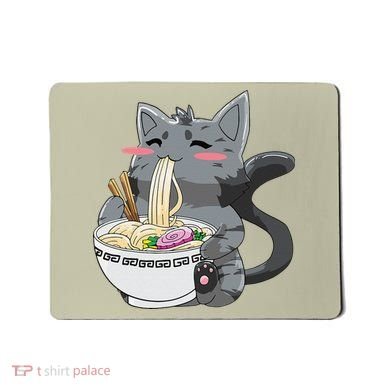 Anime Ramen Cat Kawaii Neko Gift Mousepad