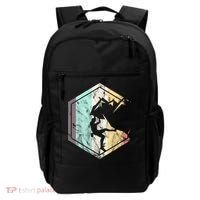 Awesome Rock Climbing Retro Mountain Climber Hiker Alpinism Backpack thumb 0