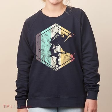 Awesome Rock Climbing Retro Mountain Climber Hiker Alpinism Women's Sweatshirt
