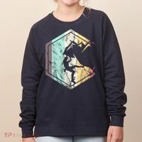Awesome Rock Climbing Retro Mountain Climber Hiker Alpinism Women's Sweatshirt thumb 0