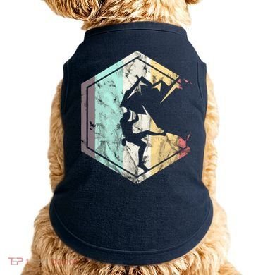 Awesome Rock Climbing Retro Mountain Climber Hiker Alpinism Doggie Tank