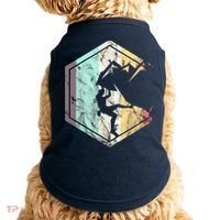 Awesome Rock Climbing Retro Mountain Climber Hiker Alpinism Doggie Tank thumb 0