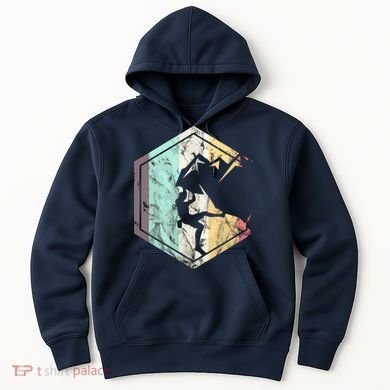 Awesome Rock Climbing Retro Mountain Climber Hiker Alpinism Hoodie