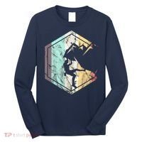 Awesome Rock Climbing Retro Mountain Climber Hiker Alpinism Long Sleeve Shirt thumb 0