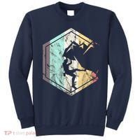 Awesome Rock Climbing Retro Mountain Climber Hiker Alpinism Sweatshirt thumb 0