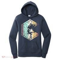 Awesome Rock Climbing Retro Mountain Climber Hiker Alpinism Women's Hoodie thumb 0