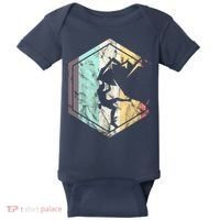 Awesome Rock Climbing Retro Mountain Climber Hiker Alpinism Baby Bodysuit thumb 0