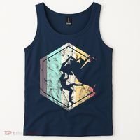 Awesome Rock Climbing Retro Mountain Climber Hiker Alpinism Tank Top thumb 2