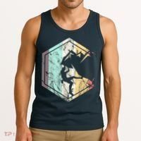 Awesome Rock Climbing Retro Mountain Climber Hiker Alpinism Tank Top thumb 3
