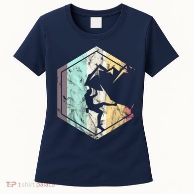 Awesome Rock Climbing Retro Mountain Climber Hiker Alpinism Women's T-Shirt