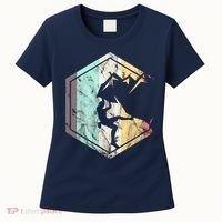Awesome Rock Climbing Retro Mountain Climber Hiker Alpinism Women's T-Shirt thumb 0