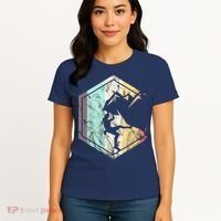 Awesome Rock Climbing Retro Mountain Climber Hiker Alpinism Women's T-Shirt thumb 4