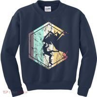 Awesome Rock Climbing Retro Mountain Climber Hiker Alpinism Kids Sweatshirt thumb 0