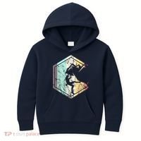 Awesome Rock Climbing Retro Mountain Climber Hiker Alpinism Kids Hoodie thumb 0