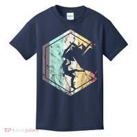 Awesome Rock Climbing Retro Mountain Climber Hiker Alpinism Kids T-Shirt thumb 0