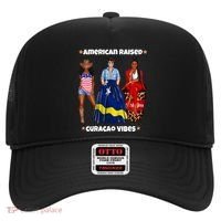 American Raised Curacao Vibes Born In South America Dna Meaningful Gift Hat thumb 0