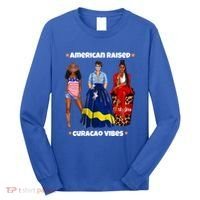 American Raised Curacao Vibes Born In South America Dna Meaningful Gift Long Sleeve Shirt thumb 0