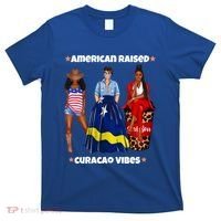 American Raised Curacao Vibes Born In South America Dna Meaningful Gift T-Shirt thumb 0