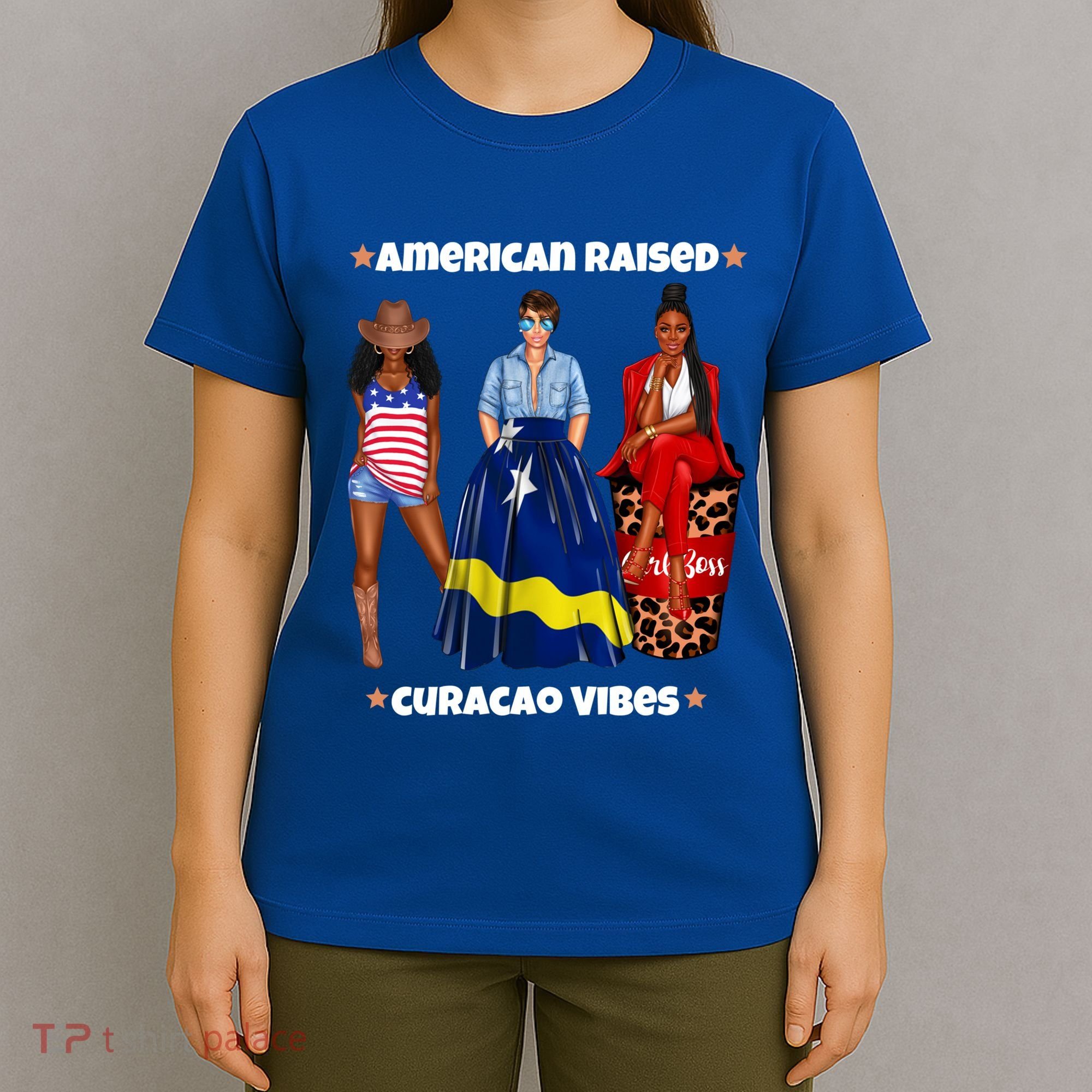 American Raised Curacao Vibes Born In South America Dna Meaningful Gift T-Shirt