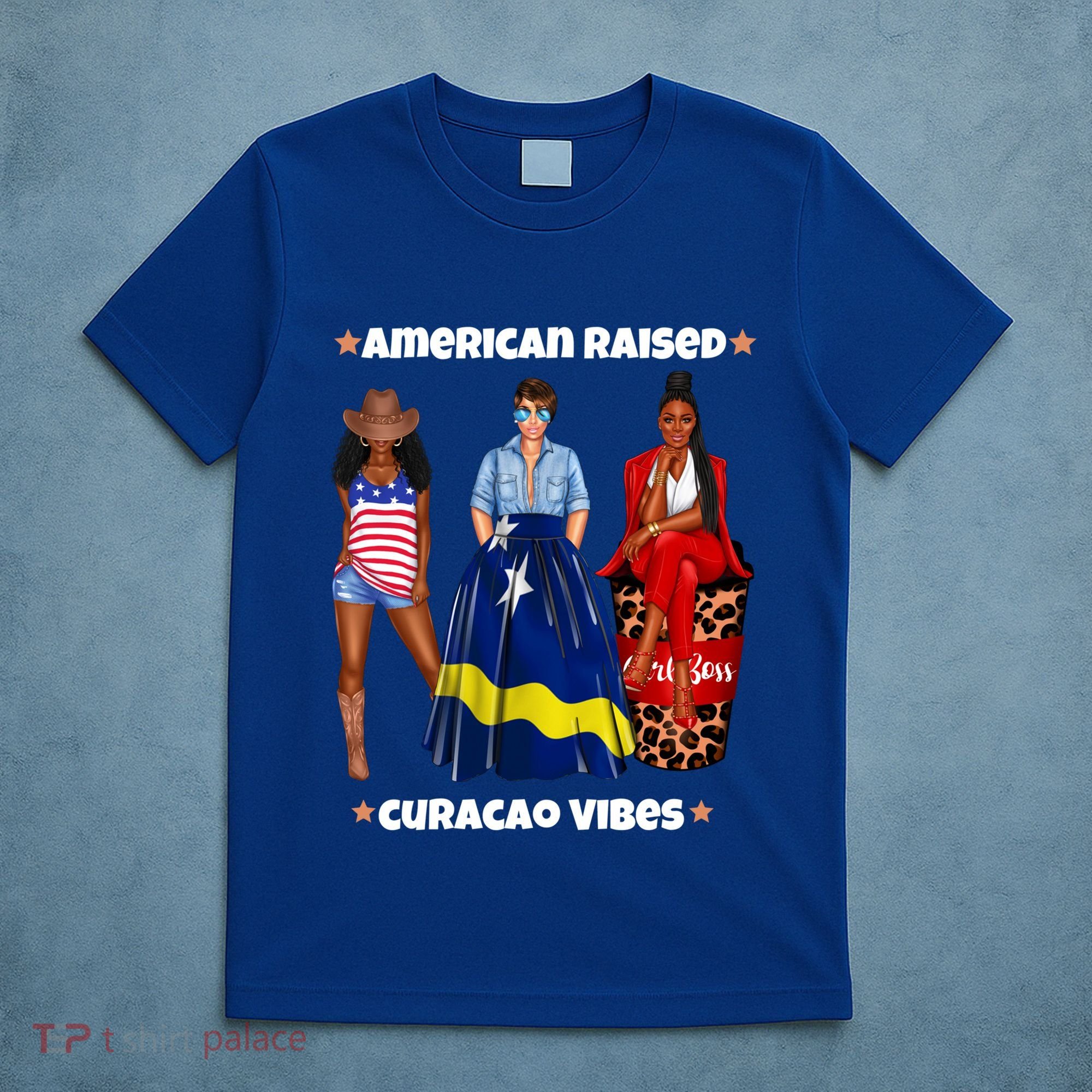 American Raised Curacao Vibes Born In South America Dna Meaningful Gift T-Shirt