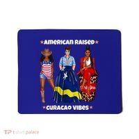 American Raised Curacao Vibes Born In South America Dna Meaningful Gift Mousepad thumb 0